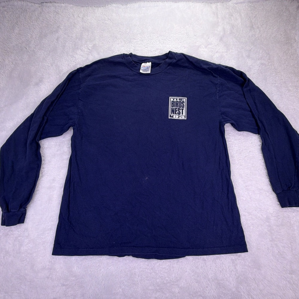 VTG 1995 Hanes Beefy L/S TShirt Phoenix Open 'Birds‎ Nest '95 Navy Blue Men's XL
